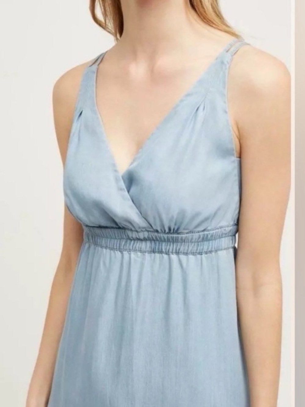 Anthropologie Holding Horses Malpais Chambray Maxi Dress size 4 Lyocell - Picture 3 of 10